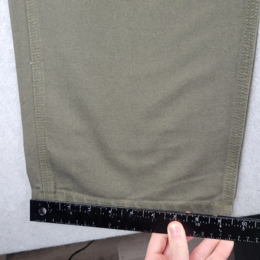 Carhartt B11 MOS Washed Duck Work Dungaree Men 32x34 Moss Green Carpenter Pants‎